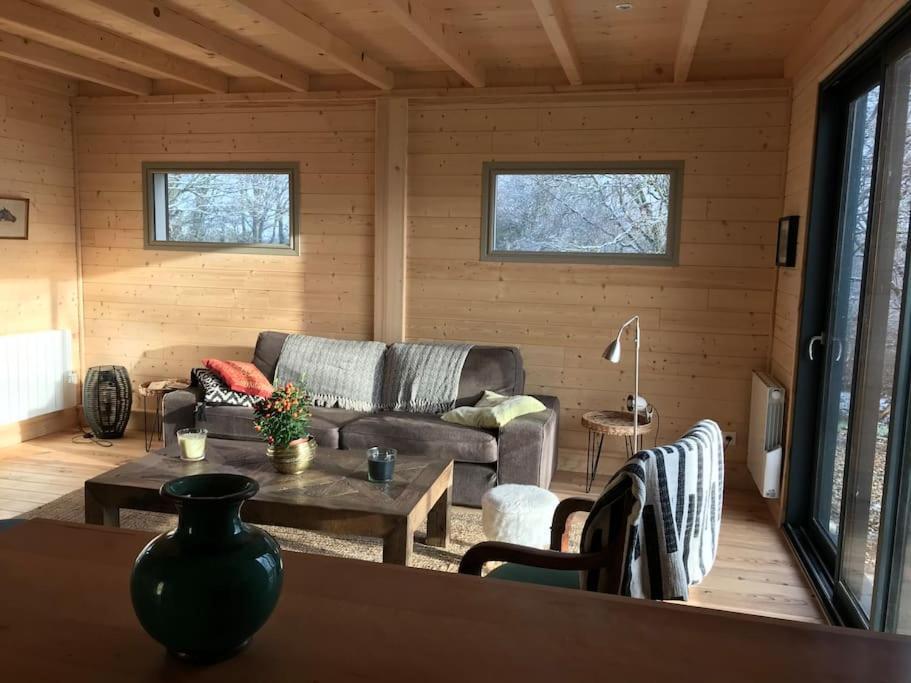 Maison De Bois En Pleine Nature A 20 Min De Beaune Montceau-et-Echarnant Exteriör bild