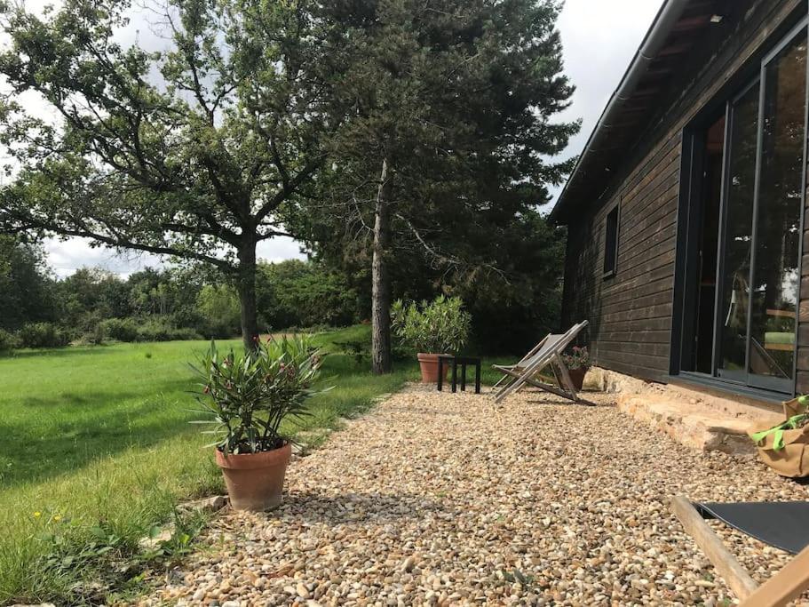 Maison De Bois En Pleine Nature A 20 Min De Beaune Montceau-et-Echarnant Exteriör bild